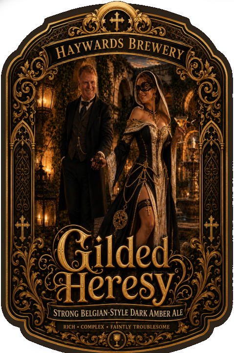 Gilded Heresy label