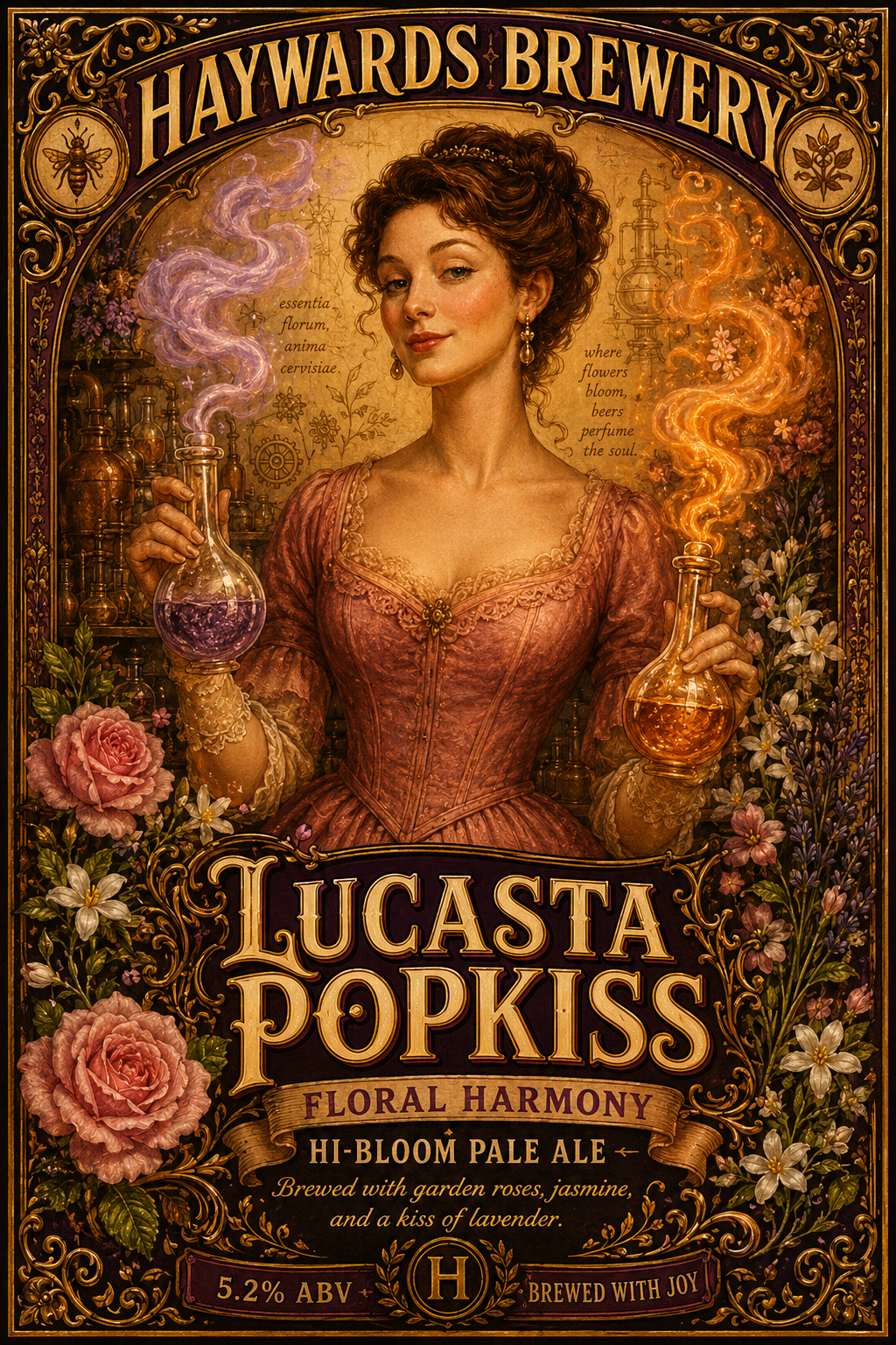 Lucasta Popkiss label