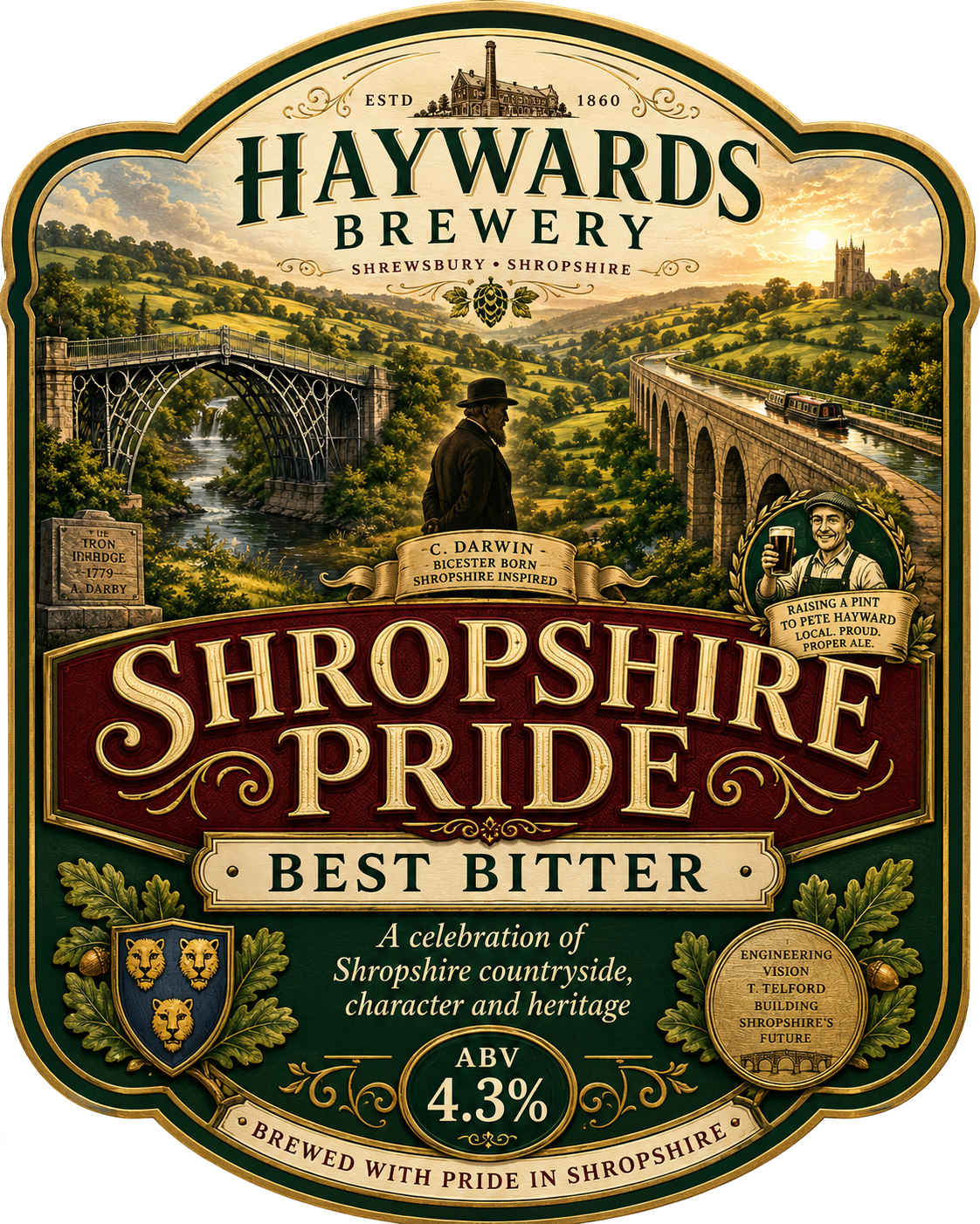 Shropshire Pride label