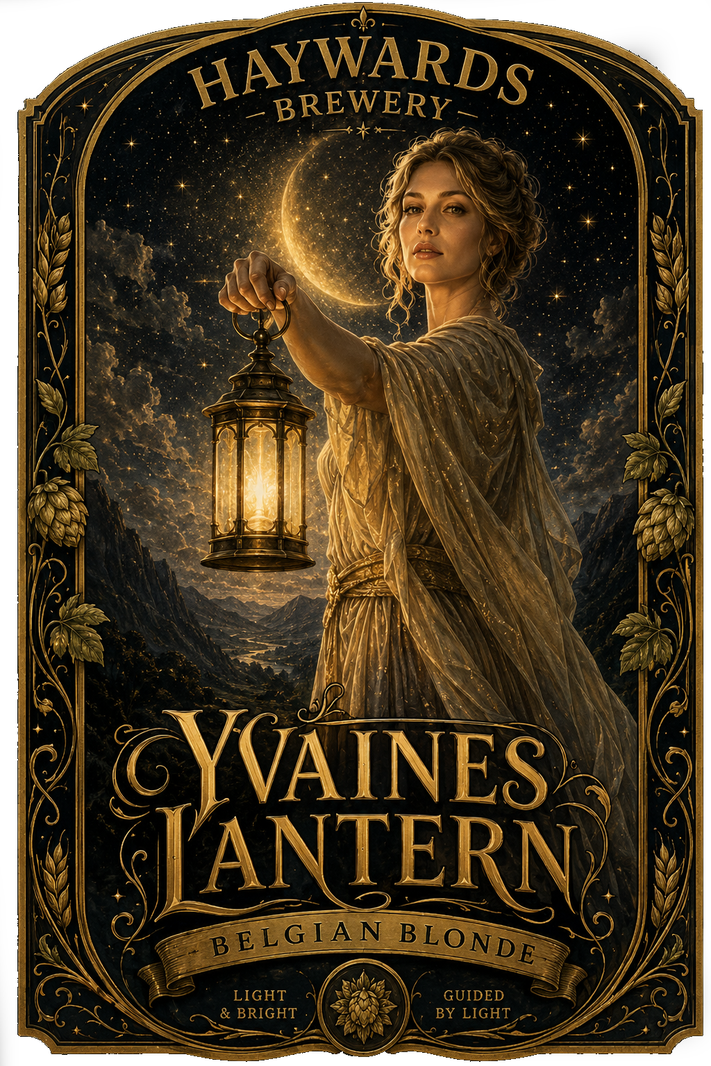 Yvaines Lantern label